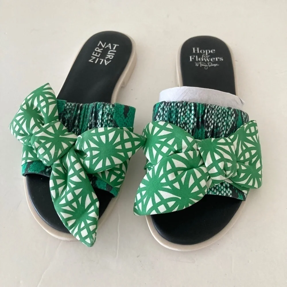 Naturalizer Hope For Flowers Tracy Reese Forsynthia Green Sandals Sz 6